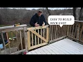 How to build a deck gate
