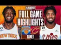 KNICKS at CAVALIERS FULL GAME 1 HIGHLIGHTS April 15 2023