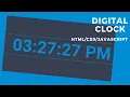Awesome Digital Clock Tutorial - HTML CSS Javascript
