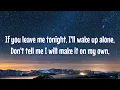 Stay Close, Don't Go - Secondhand Serenade - (Lyrics)