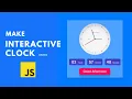 Create a Stylish Clock with Dynamic Greetings HTML CSS JavaScript Tutorial