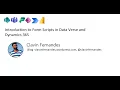 Introduction to Form Scripts in Data Verse and Dynamics 365