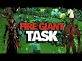 Completing Slayer FIRE GIANTS RUNESCAPE
