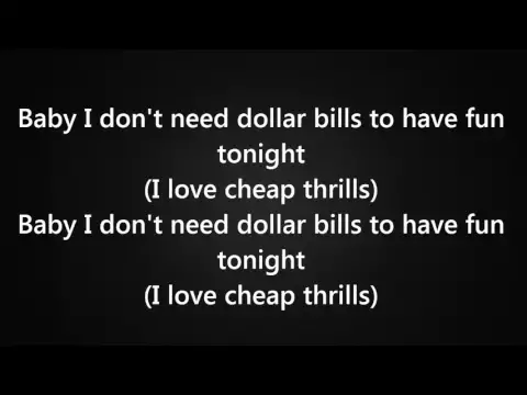 Download MP3 Sia - Cheap Thrills Ft. Sean Paul [Lyrics]