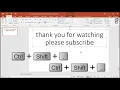 Keyboard Shortcuts to Increase Decrease Font Sizes in PowerPoint