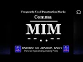 COMMA IN MORSE CODE CW PROSIGNS PUNCTUATION MARKS