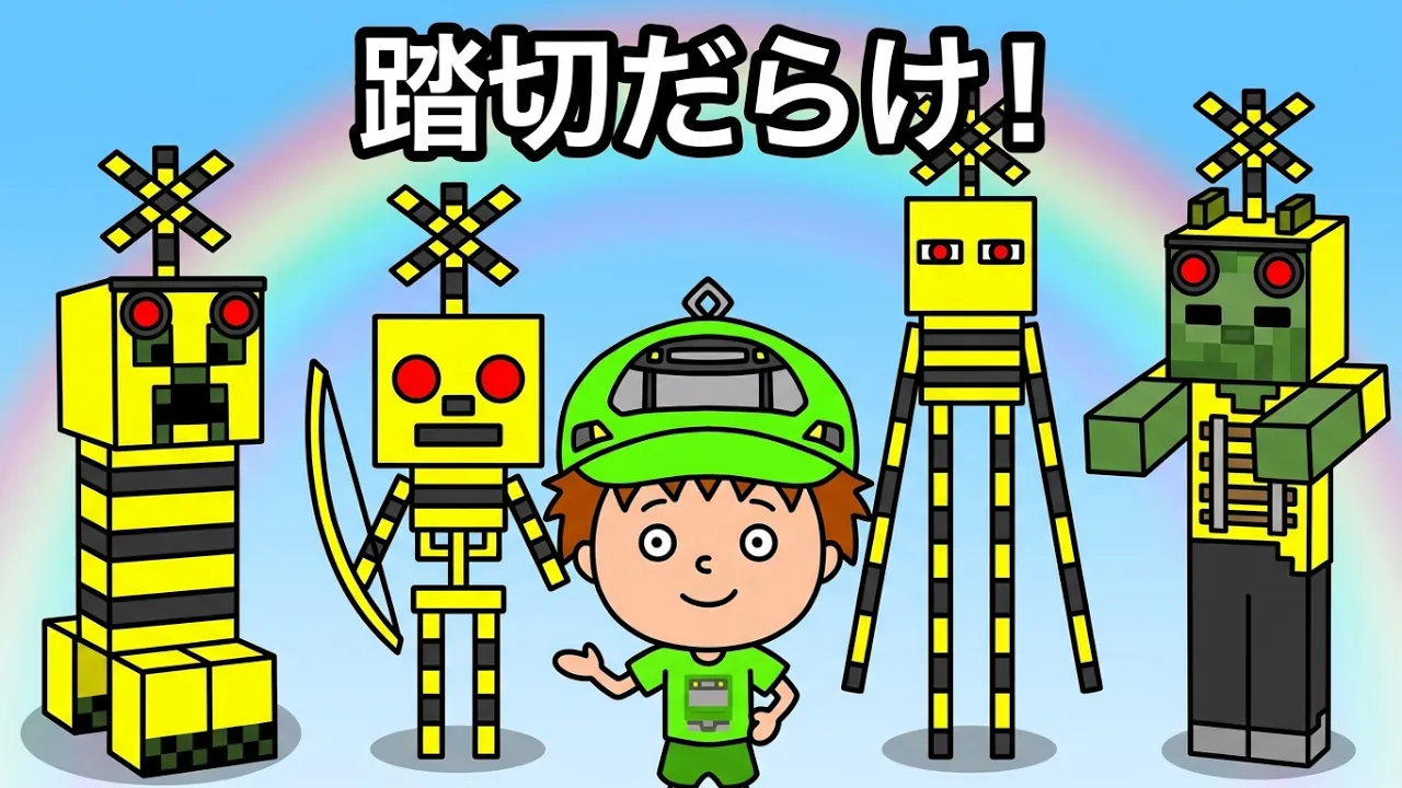 【アニメ】もしもマイクラが踏切だったら