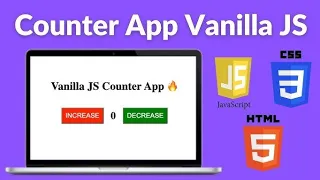 Counter App Using HTML C SS JAVASCRIPT