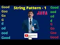 String Pattern Programming Using substring and nested for loop