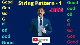 String Pattern Programming Using substring and nested for loop