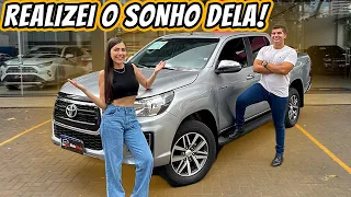 ELA DIRIGIU CAMIONETE PELA PRIMEIRA VEZ