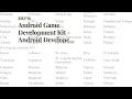 Android Game Development Kit - Android Developers Fundamentals Explained