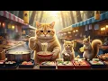 Download Lagu 🍜Mama Cat \u0026 Kitten Join the Forest Fair with Their Noodles - Animal Friends Line Up for Udon🐰🎉