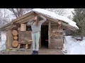 Lagu Solo Girl Living Off-Grid All Winter | Building a Cozy Cabin Retreat | ASMR
