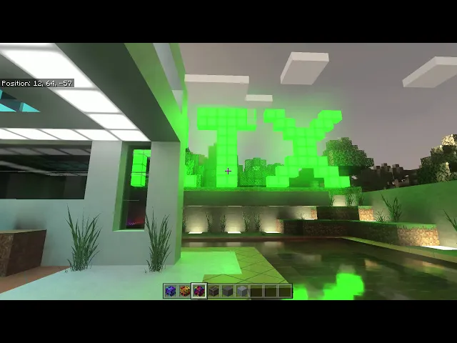 RTX ON: 10 минут геймплея Minecraft - крутой свет, тени и отражения