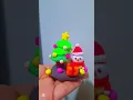 DIy Christmas tree and snowman making with clay art