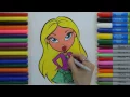 Learn How To Color Girls Fashion Dolls Bratz Coloring Pages For Children