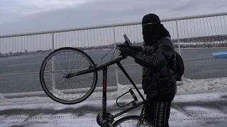 Biking in 13°F