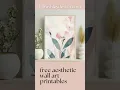 Free Aesthetic Wall Art Printable Set of Four for Serene Spring Decor - Office Living or Bedroom