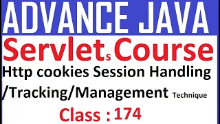 174 Http cookies Session Handling Tracking Management Technique Advance Java Servlet tutorial