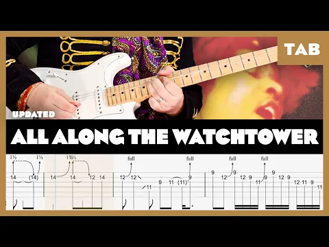 Jimi Hendrix - All Along the Watchtower - Guitar Tab guitar tab video