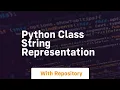 python class string representation