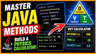 Java Methods Tutorial Build a Physics Calculator DVT