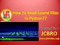 How to Read sound files in Python