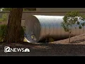 Metal pipes removed from Valley neighborhood after storm
