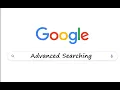 Google Advanced Searching