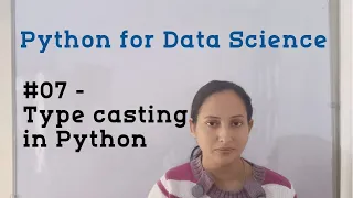 - Type casting in Python Python for Data Science Python Tutorial for Beginners