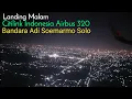 Lagu Landing Malam di Solo, Citilink Indonesia Airbus A320 - Bandara Adi Soemarmo Boyolali
