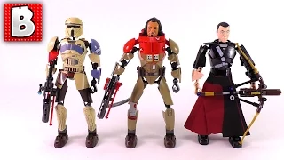 3 New Lego Star Wars Buildable Figures! 2017 Baze Malbus Chirrut Imwe Scarif Trooper