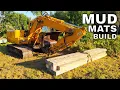 DIY Mud Mats for Excavator in Swampy Terrain