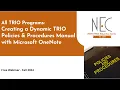 Creating a Policies Procedures Manual in Microsoft OneNote FREE Webinar