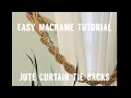 Macrame Curtain Tie Backs Macrame Jute Macrame Tutorial
