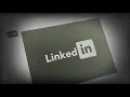 linkedin logo in black and white