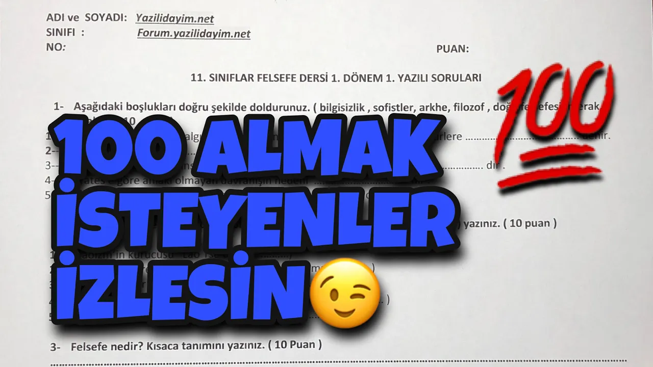 11 Sınıf Felsefe Ders Kitabı Cevapları