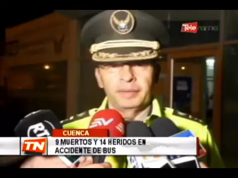 9 muertos y 14 heridos en accidente de bus