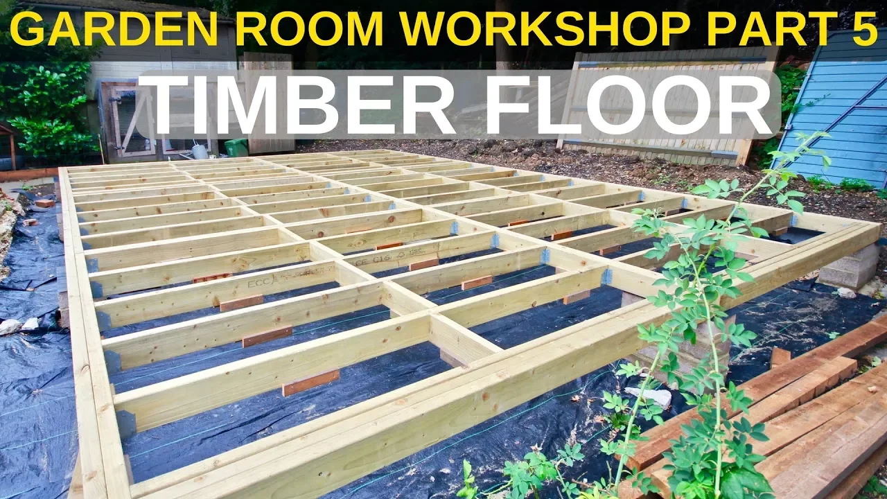 Garden Room Workshop: Part 5. Timber floor: video thumbnail