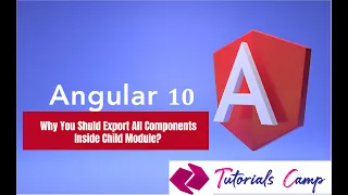 Angular 10 you should export component inside child module