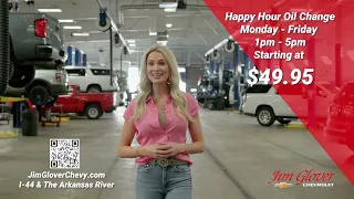 Happy Hour Oil Changes Starting at 49 95 Jim Glover Chevy