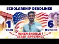 Application Deadlines for American Universities