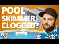 How To UNCLOG Your Pool Skimmer Line Pool Skimmer Tutorial