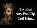 Wise Ways to Put an Offender in Their Place King Solomon