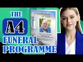 How To Make A4 Funeral Programme - What Is A4 Funeral Program