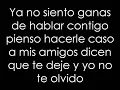 Yo no te olvido - Sanalejo (Letra)