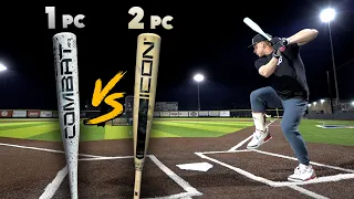 1-piece Bat vs 2-piece Bat Which is better BBCOR Baseball Bat Review