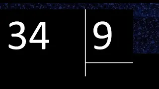 Dividir 34 entre 9 division inexacta con resultado decimal Como se dividen 2 numeros