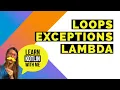 Learn Kotlin with me - Loops exceptions lambda